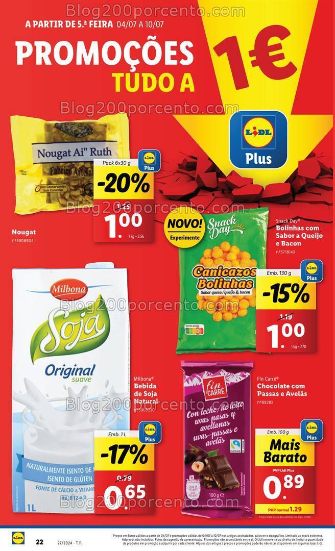 Antevisão Folheto LIDL Promoções de 4 a 10 julho