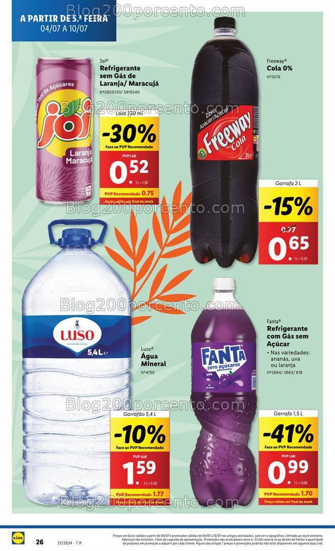 Antevisão Folheto LIDL Promoções de 4 a 10 julho