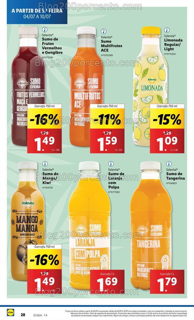 Antevisão Folheto LIDL Promoções de 4 a 10 julho