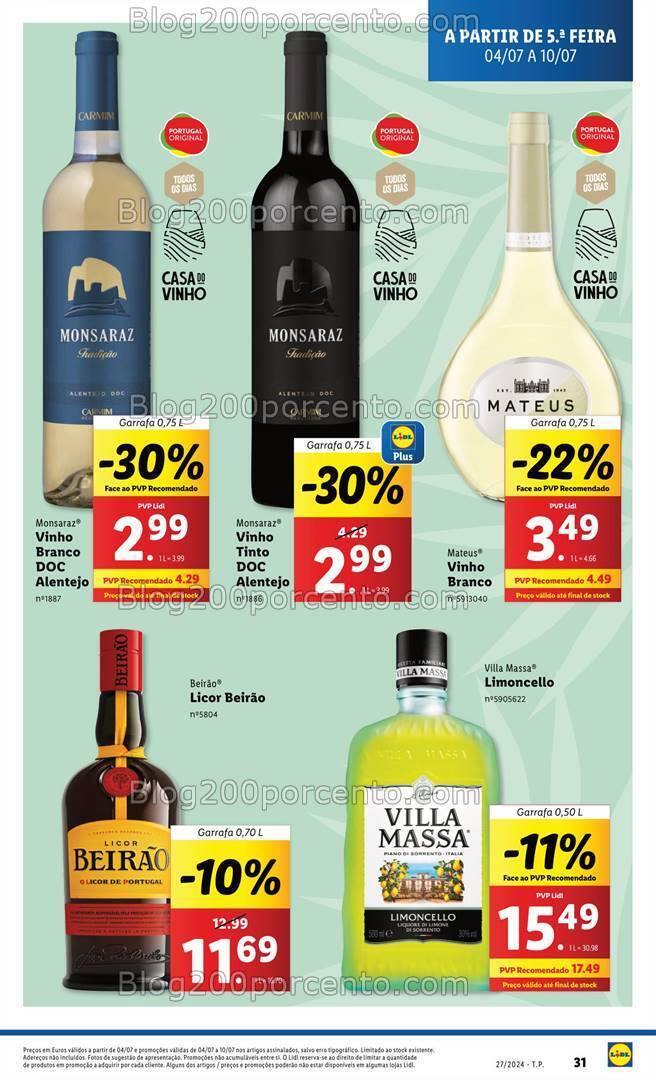 Antevisão Folheto LIDL Promoções de 4 a 10 julho