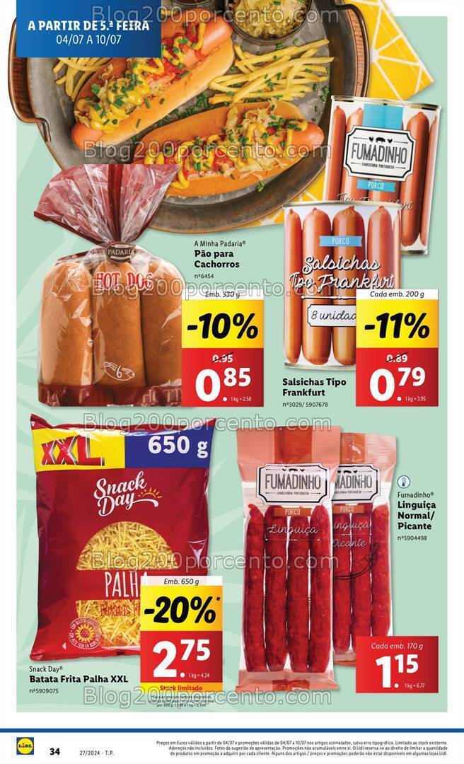 Antevisão Folheto LIDL Promoções de 4 a 10 julho