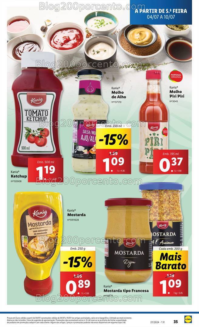 Antevisão Folheto LIDL Promoções de 4 a 10 julho