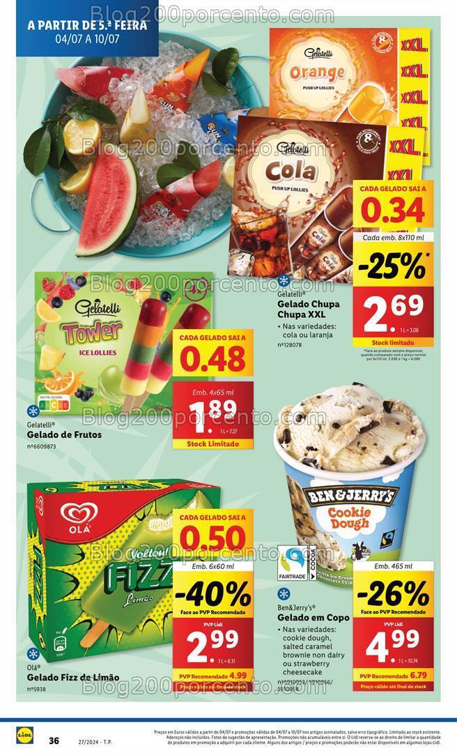 Antevisão Folheto LIDL Promoções de 4 a 10 julho