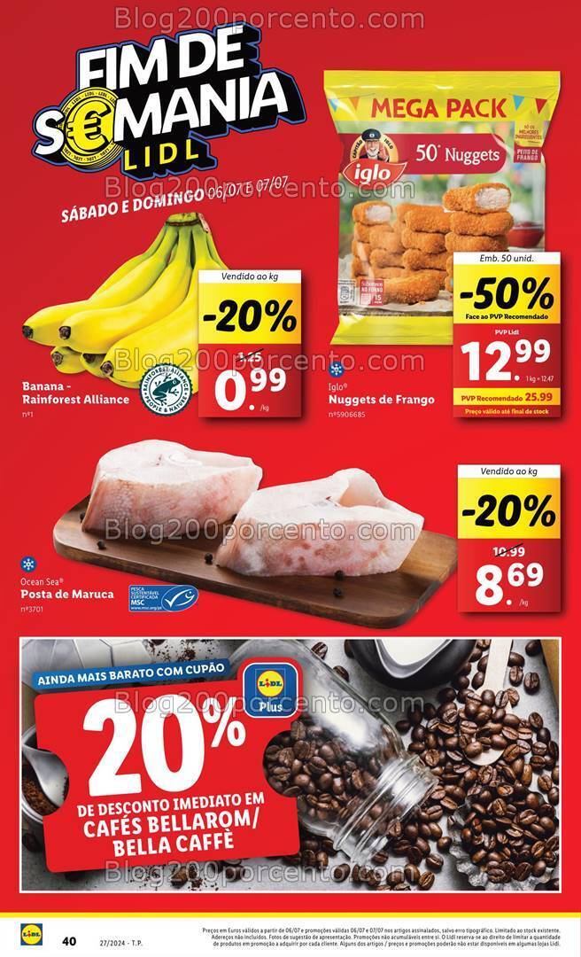 Antevisão Folheto LIDL Promoções Fim de Semana 6 e 7 julho