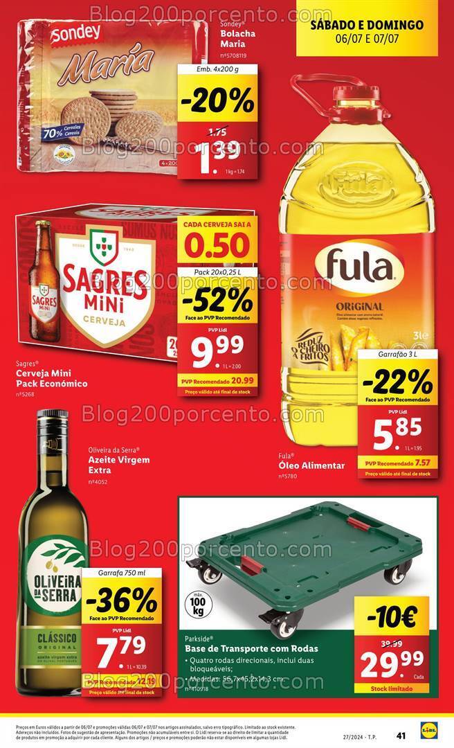 Antevisão Folheto LIDL Promoções Fim de Semana 6 e 7 julho