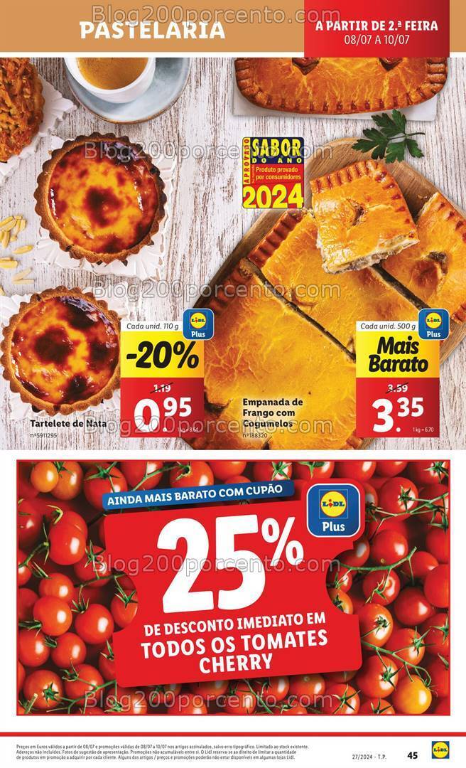 Antevisão Folheto LIDL Supermercado Promoções de 8 a 10 julho
