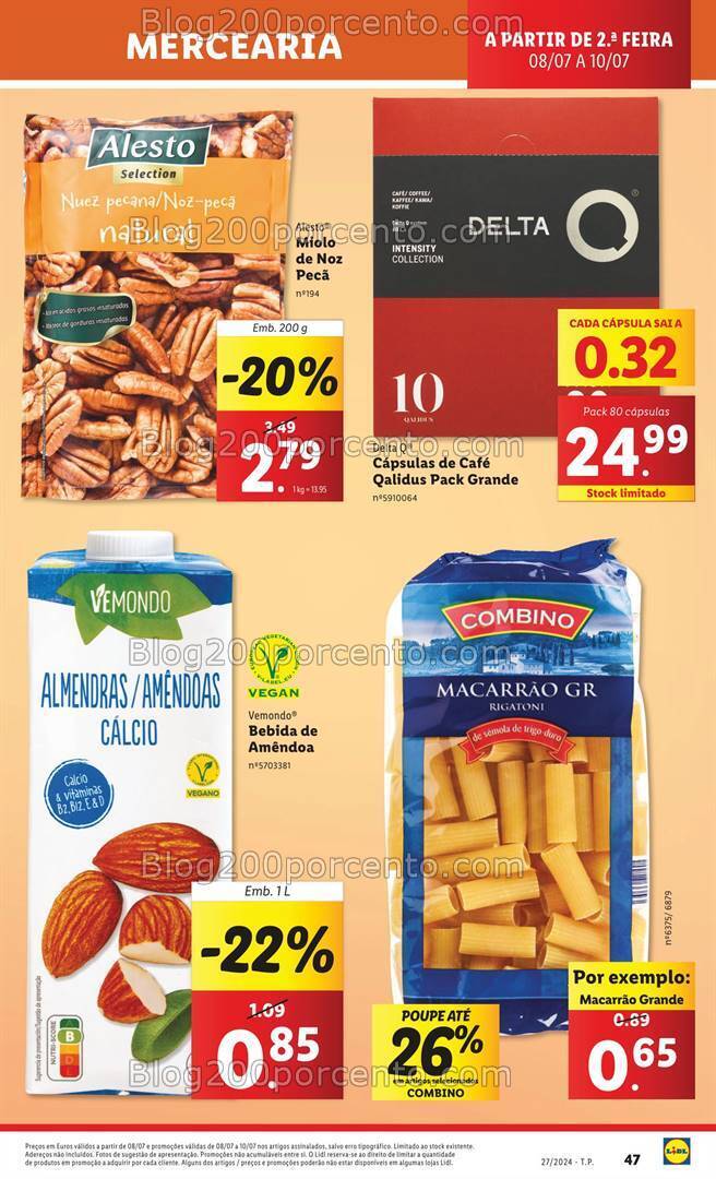 Antevisão Folheto LIDL Supermercado Promoções de 8 a 10 julho