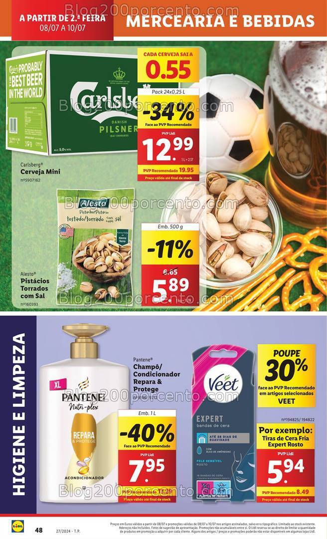 Antevisão Folheto LIDL Supermercado Promoções de 8 a 10 julho