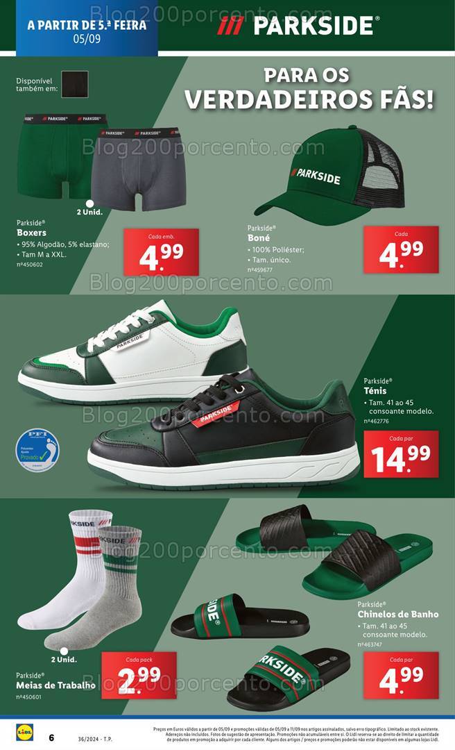 Antevisão Folheto LIDL Especial Parkside Promoções de 5 a 11 setembro