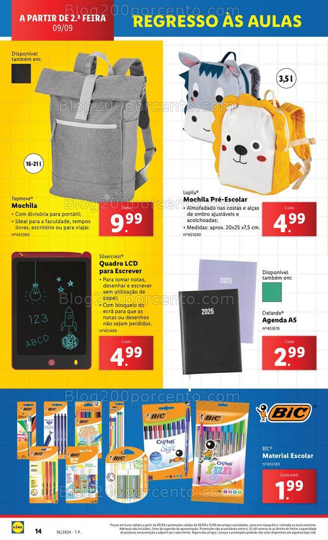 Antevisão Folheto LIDL Bazar Promoções a partir de 9 setembro