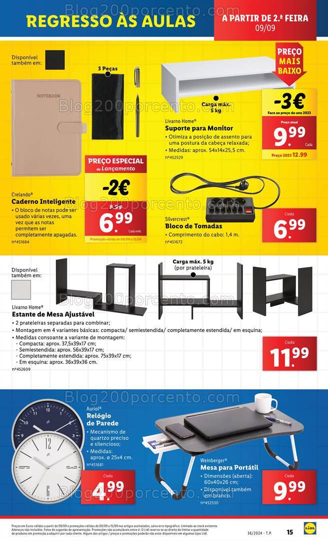 Antevisão Folheto LIDL Bazar Promoções a partir de 9 setembro