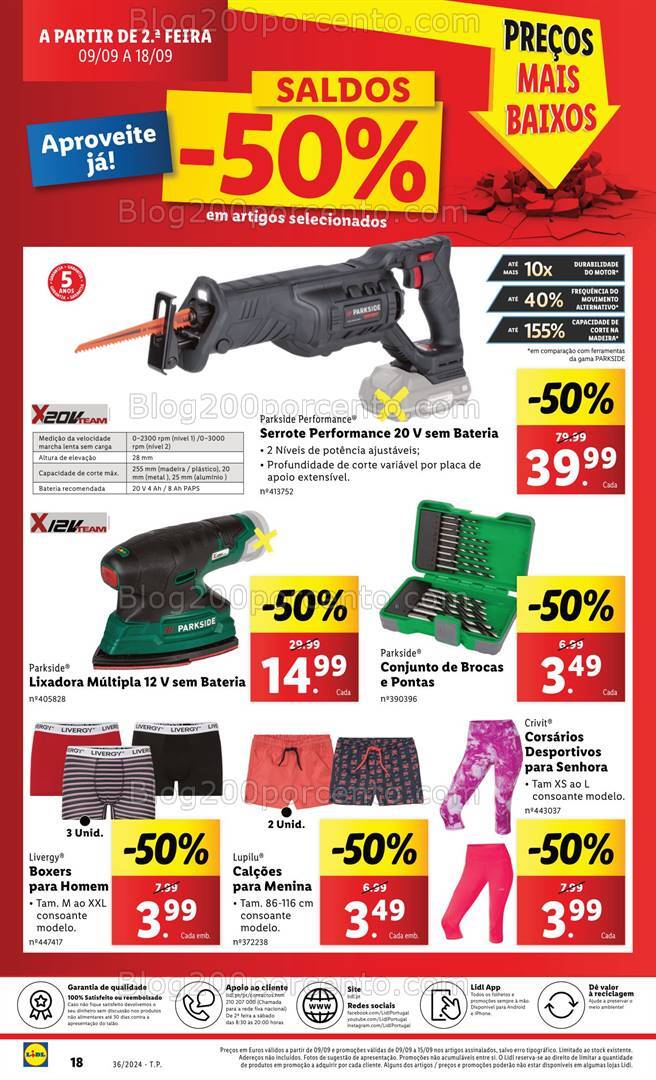 Antevisão Folheto LIDL Bazar Promoções a partir de 9 setembro