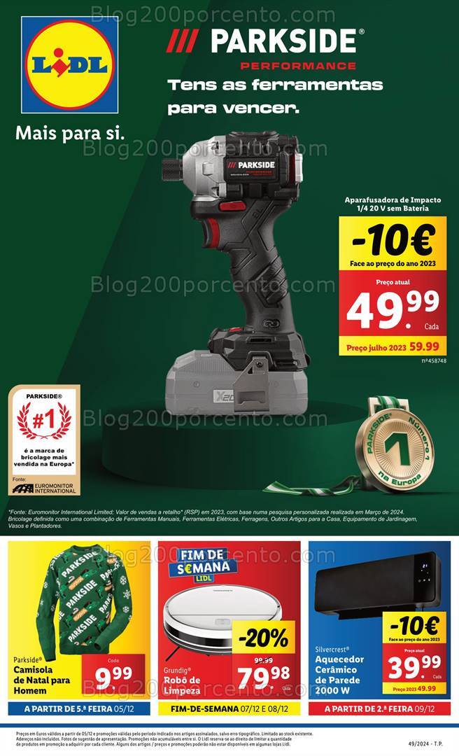 Antevisão Folheto LIDL Bazar Promoções a partir de 5 dezembro!