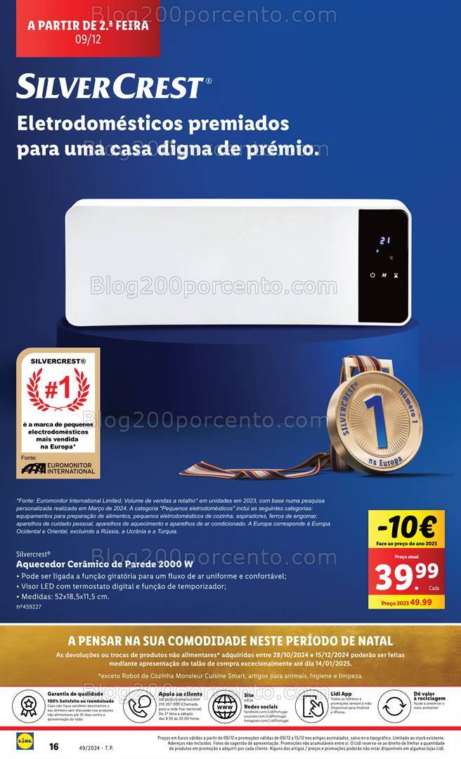 Antevisão Folheto LIDL Bazar Casa Promoções a partir de 9 dezembro