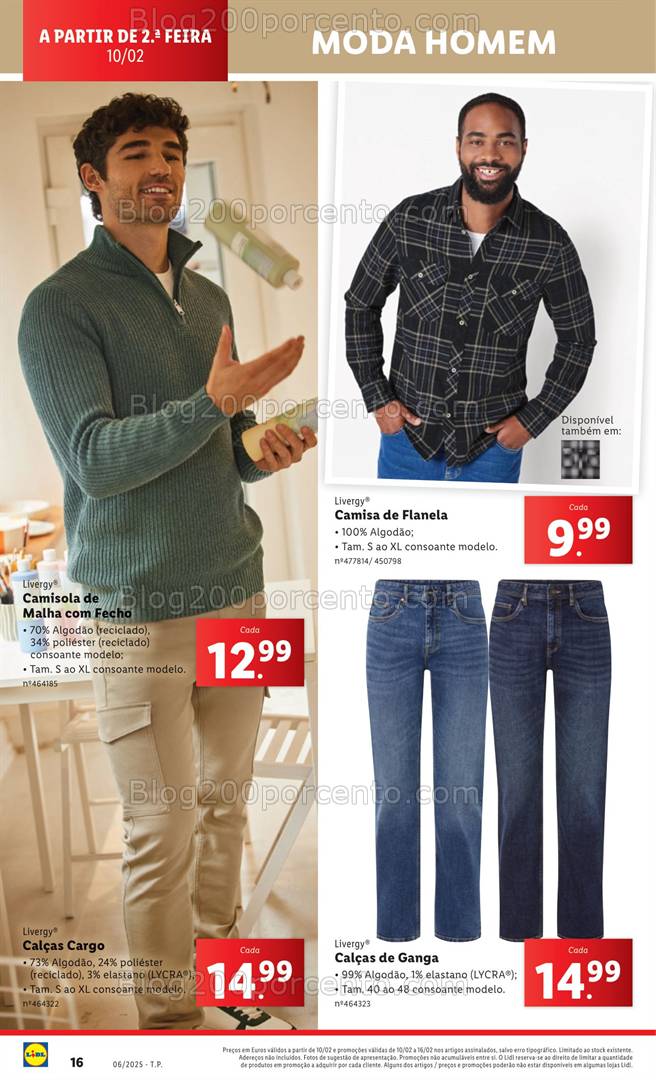 Antevisão Folheto LIDL Especial Moda Promoções de 6 a 12 fevereiro