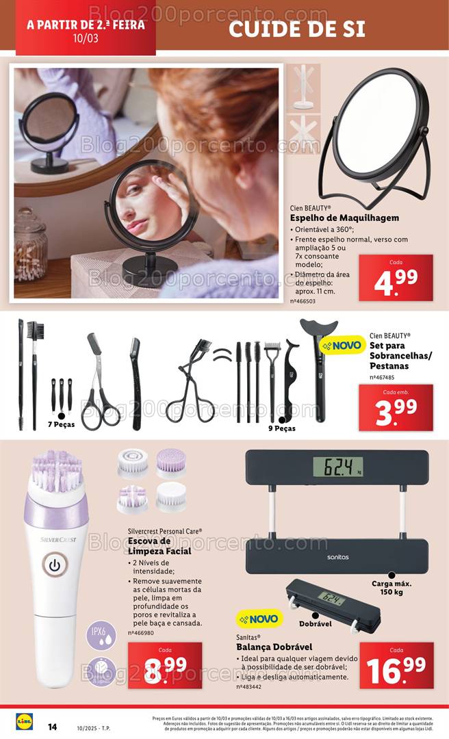 Antevisão Folheto LIDL Cuide de Si Promoções a partir de 10 março