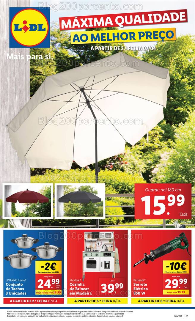 Antevisão Folheto LIDL Bazar Promoções de 7 a 13 abril - Edição Digital