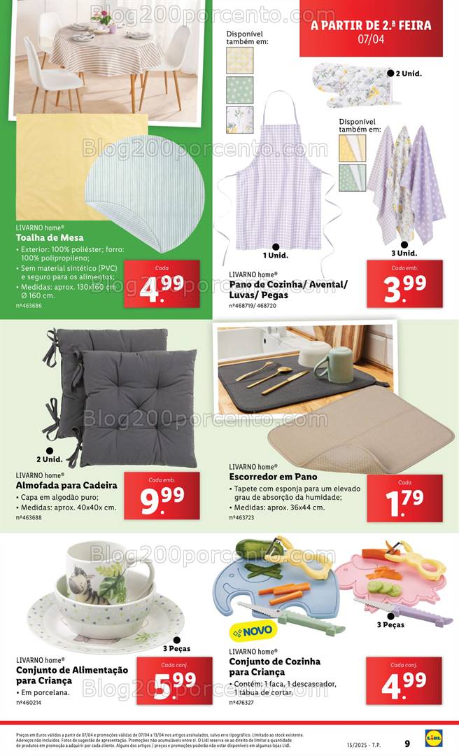 Antevisão Folheto LIDL Bazar Promoções de 7 a 13 abril - Edição Digital