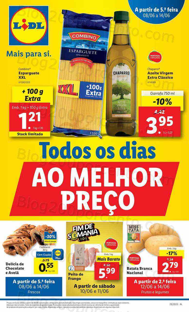 Antevisão Folheto LIDL Supermercado Promoções de 8 a 14 junho