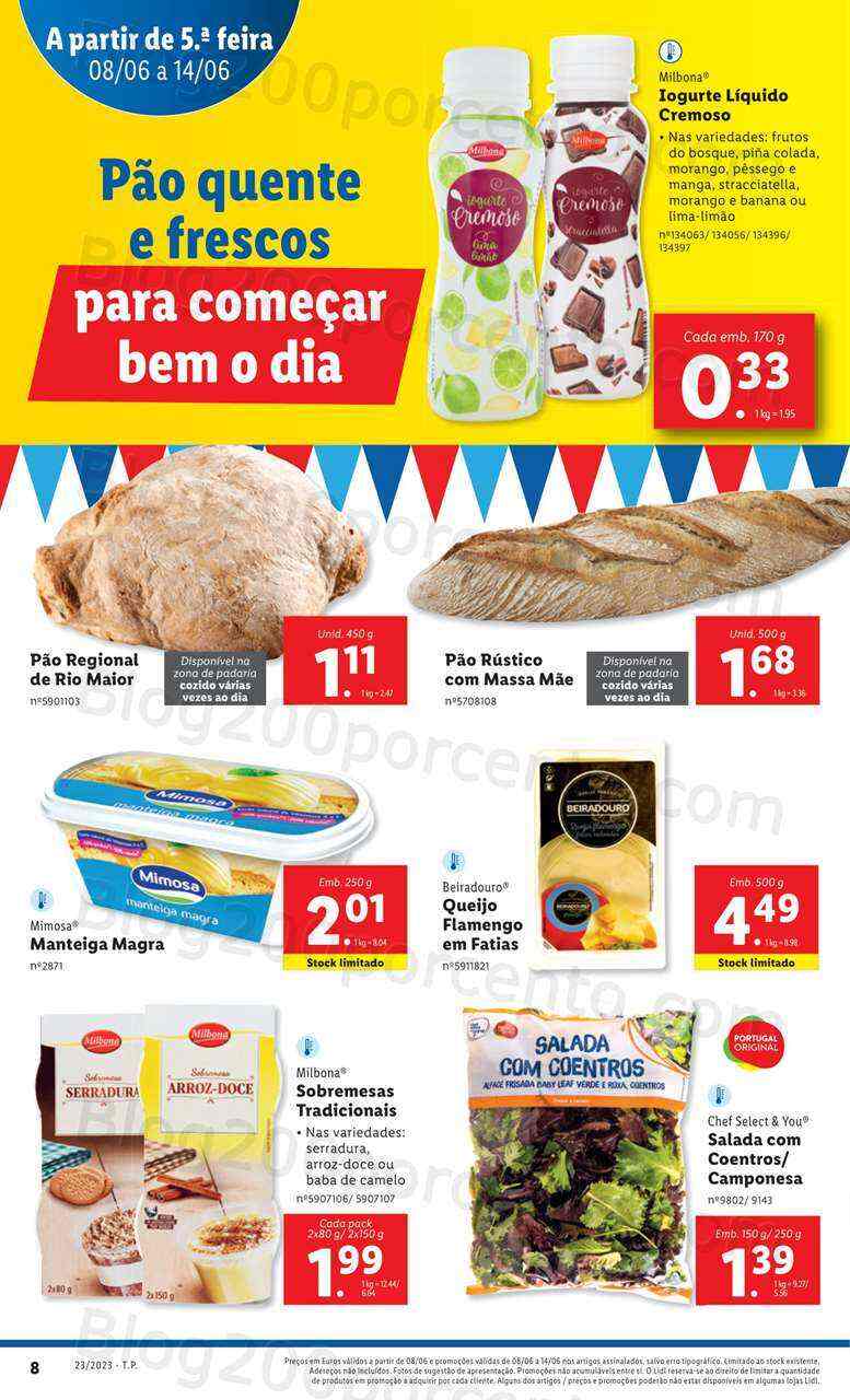 Antevisão Folheto LIDL Supermercado Promoções de 8 a 14 junho