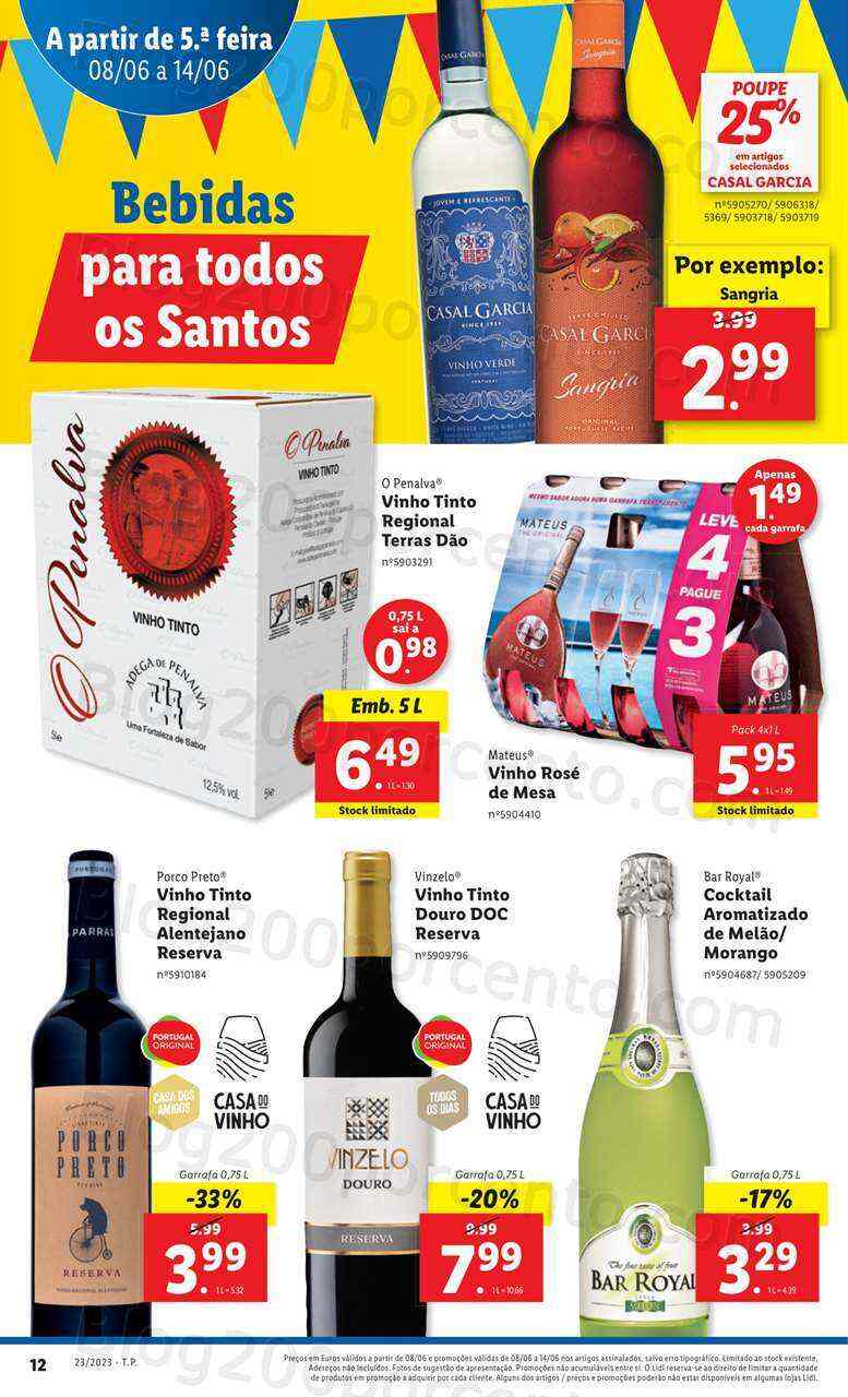 Antevisão Folheto LIDL Supermercado Promoções de 8 a 14 junho