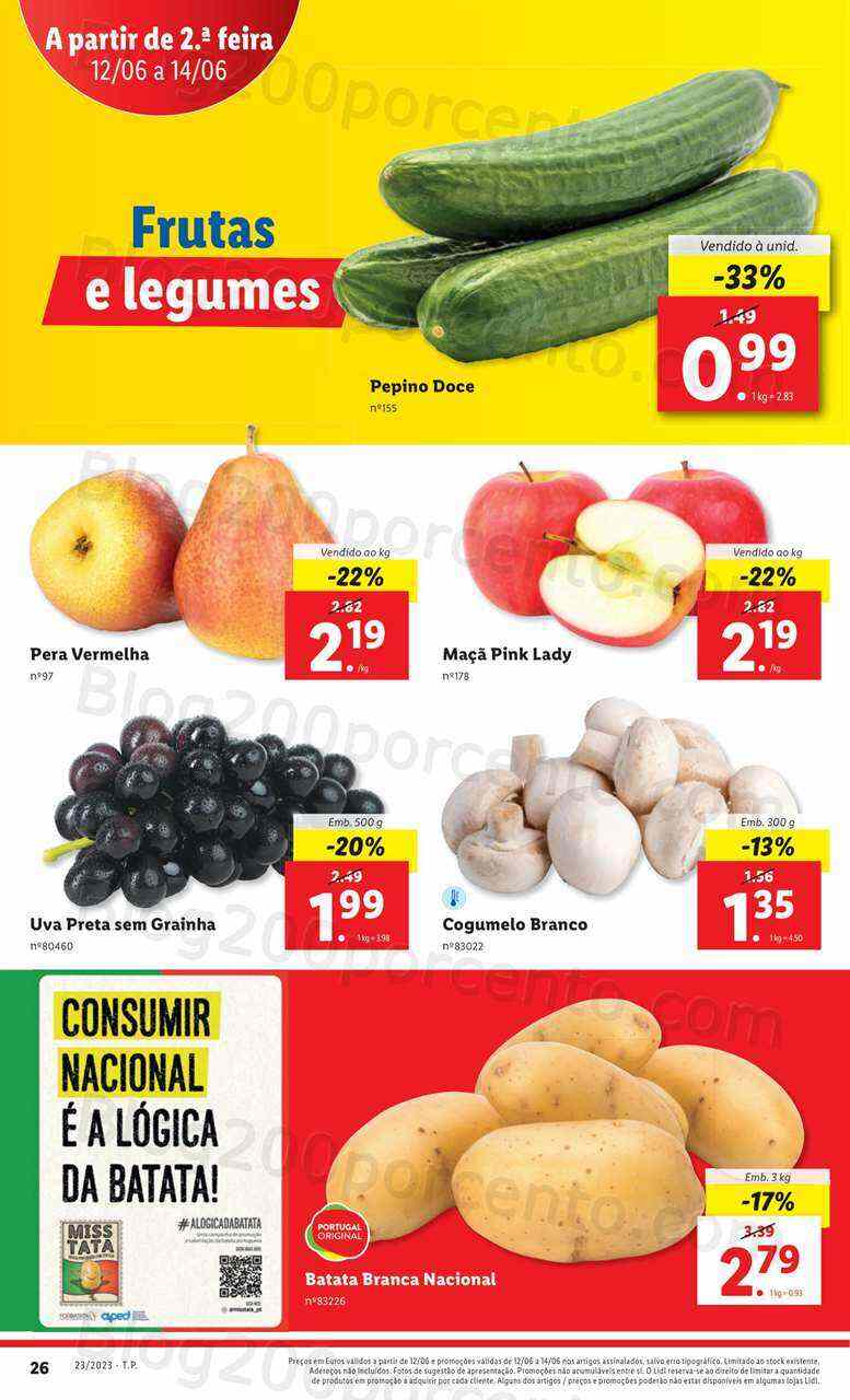 Antevisão Folheto LIDL Supermercado Promoções de 8 a 14 junho