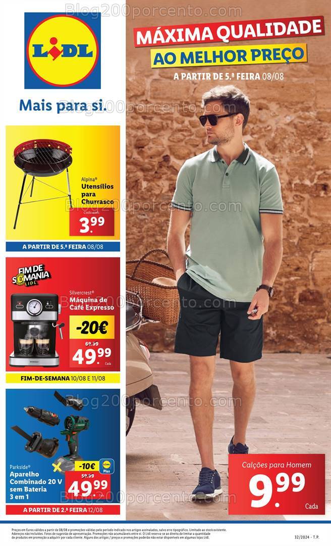 Antevisão Folheto LIDL Bazar Promoções de 8 a 14 agosto