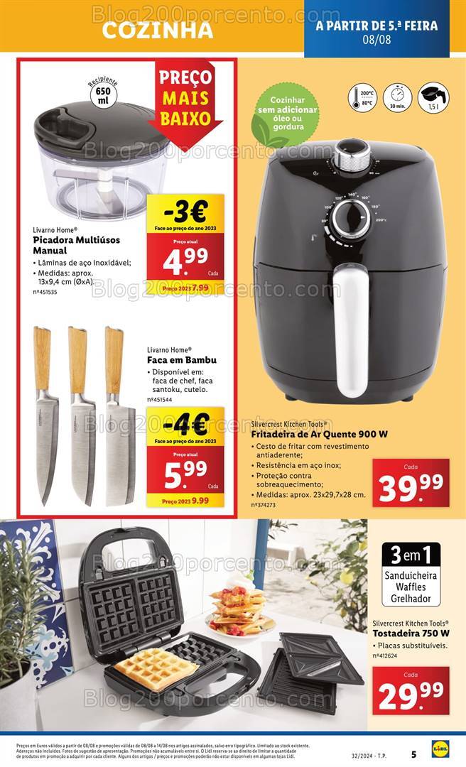Antevisão Folheto LIDL Bazar Promoções de 8 a 14 agosto