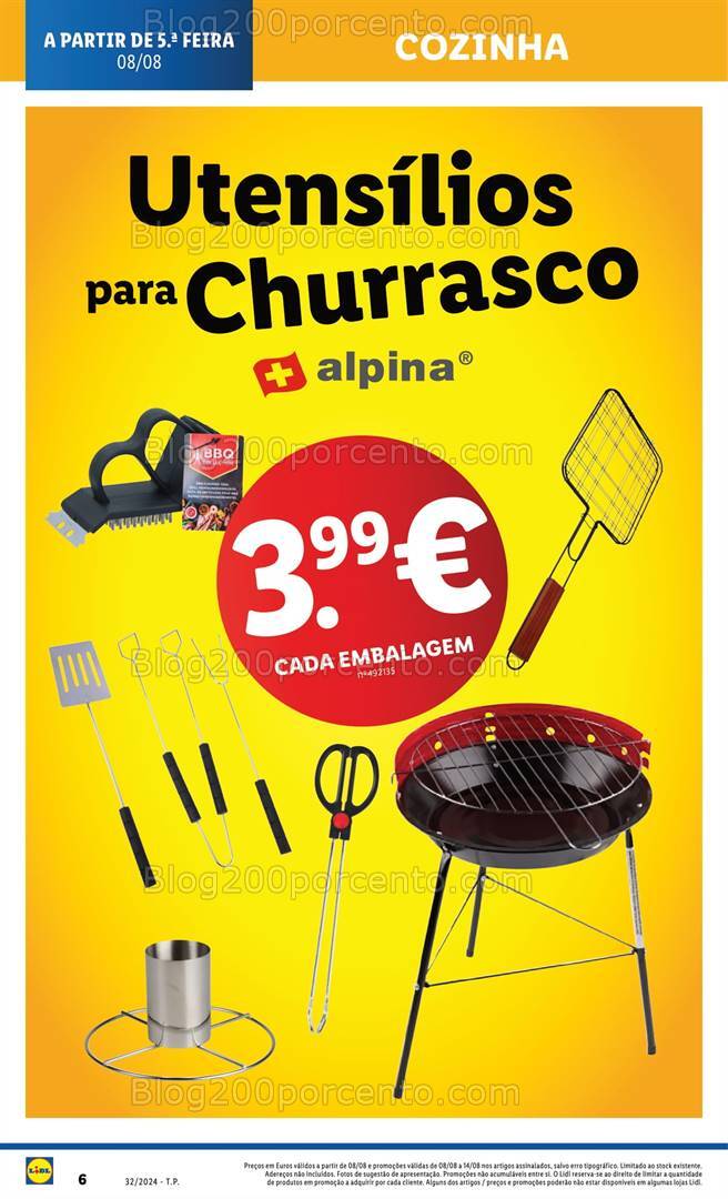 Antevisão Folheto LIDL Bazar Promoções de 8 a 14 agosto