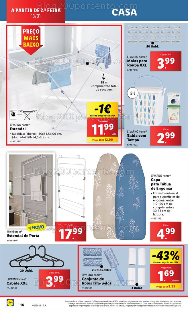 Antevisão Folheto LIDL Bazar Promoções a partir de 13 janeiro