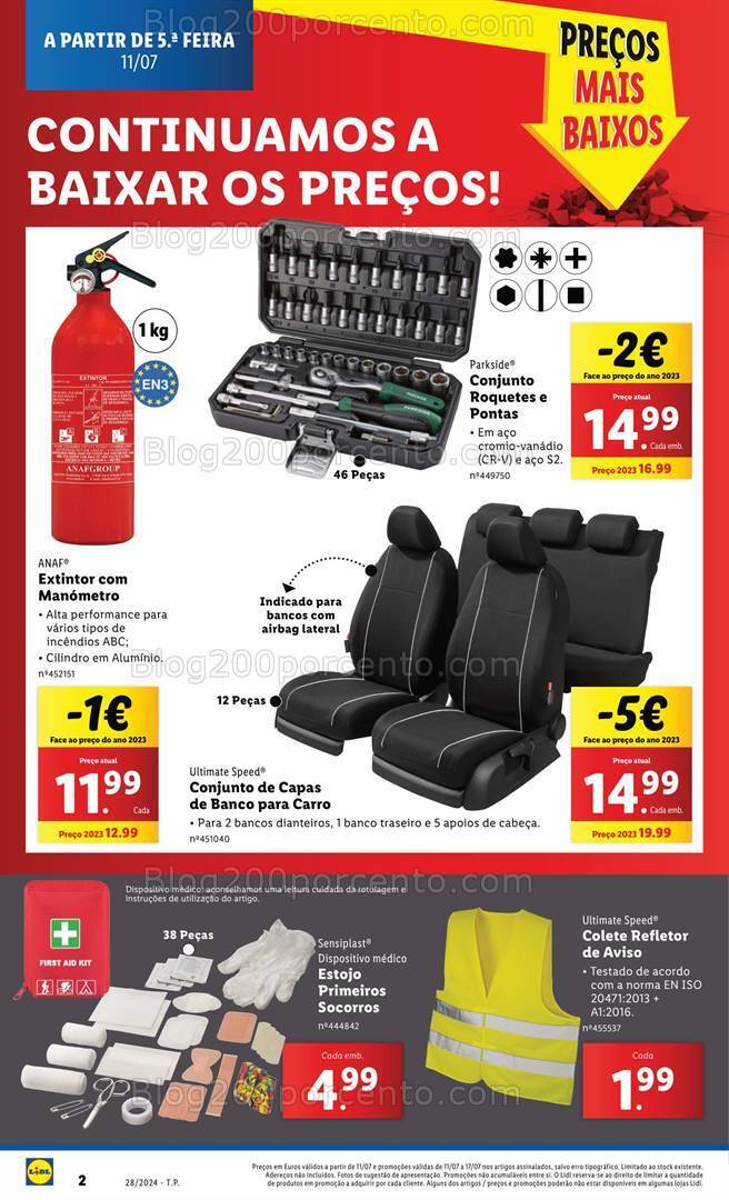 Antevisão Folheto LIDL Bazar Especial Auto Promoções a partir de 11 julho