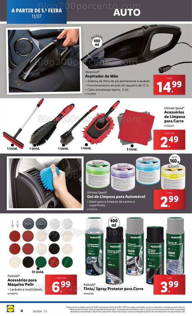 Antevisão Folheto LIDL Bazar Especial Auto Promoções a partir de 11 julho