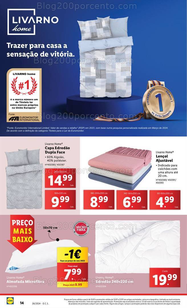 Antevisão Folheto LIDL Bazar Promoções a partir de 15 julho