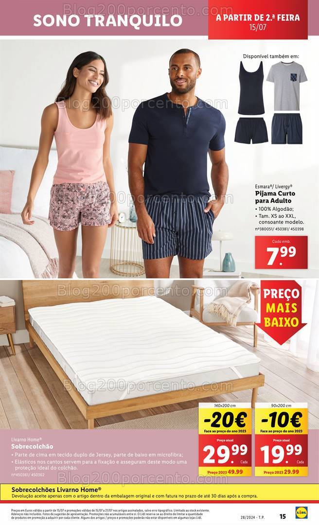 Antevisão Folheto LIDL Bazar Promoções a partir de 15 julho