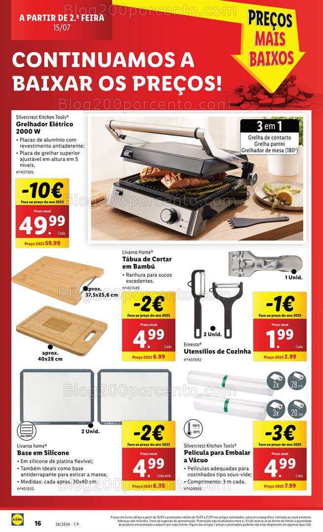 Antevisão Folheto LIDL Bazar Promoções a partir de 15 julho