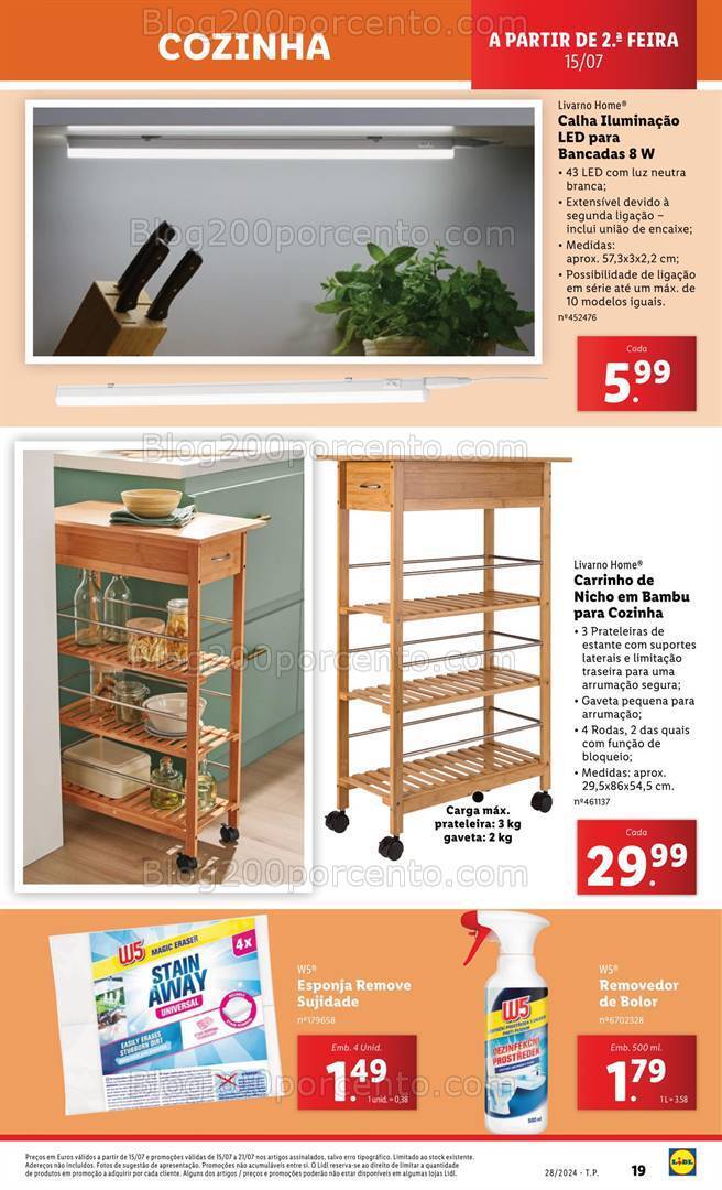 Antevisão Folheto LIDL Bazar Promoções a partir de 15 julho