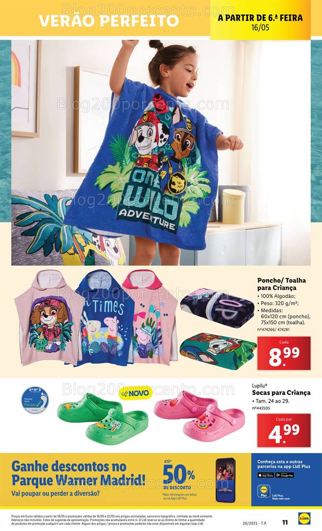 Antevisão Folheto LIDL Bazar Promoções de 12 a 22 de maio crianças