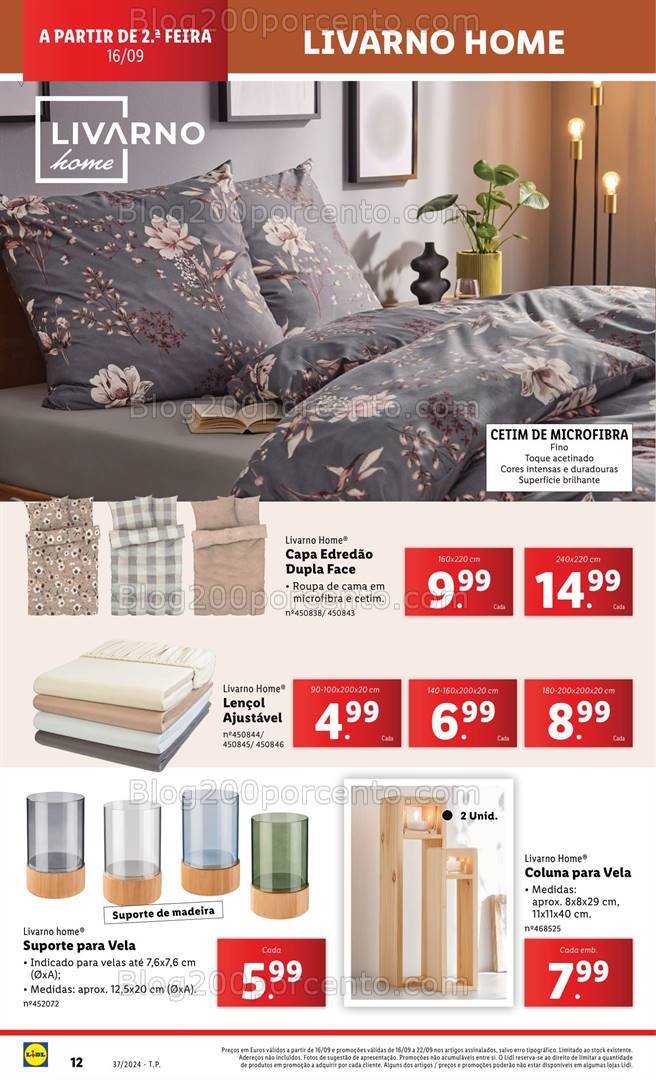 Antevisão Folheto LIDL Bazar Promoções de 12 a 18 setembro