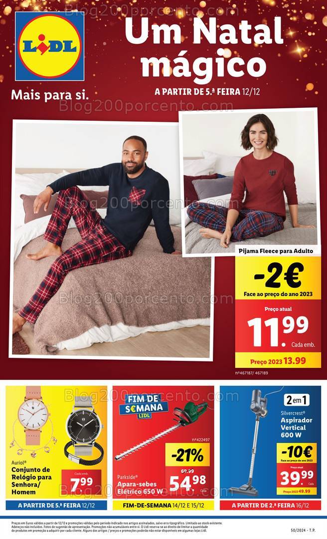 Antevisão Folheto LIDL Natal Mágico Promoções a partir de 12 dezembro