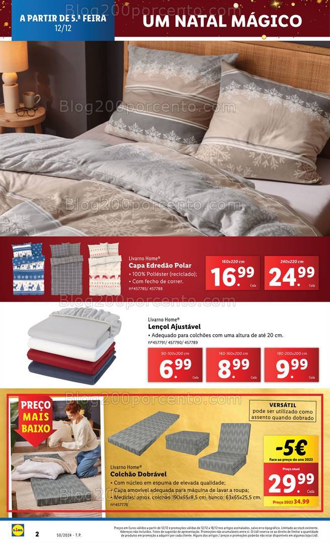 Antevisão Folheto LIDL Natal Mágico Promoções a partir de 12 dezembro