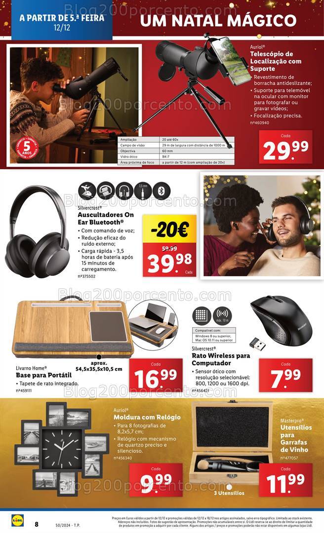 Antevisão Folheto LIDL Natal Mágico Promoções a partir de 12 dezembro