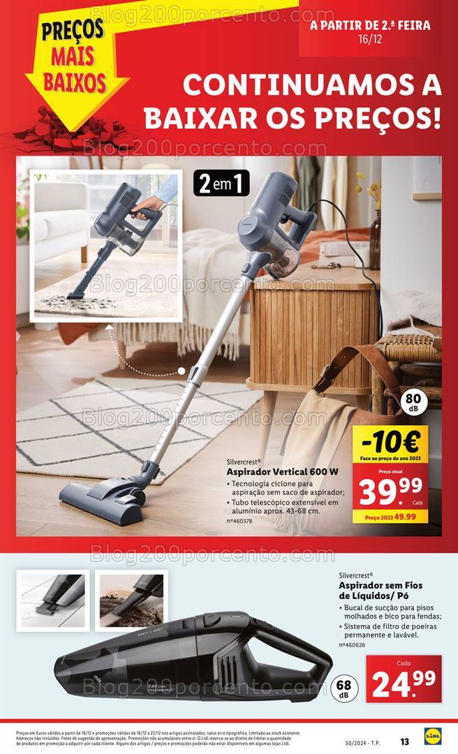 Antevisão Folheto LIDL Baixa de Preços Promoções a partir de 16 dezembro