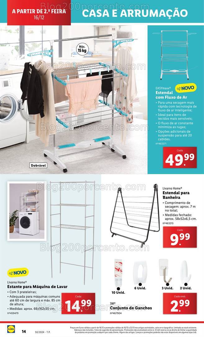 Antevisão Folheto LIDL Bazar Promoções a partir de 16 dezembro