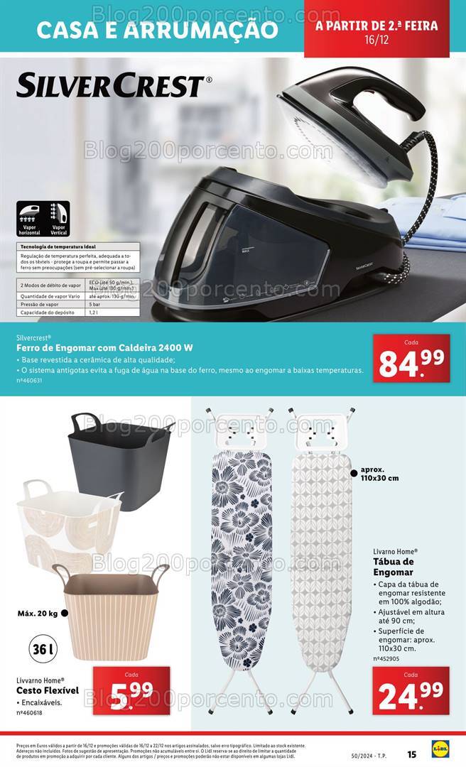 Antevisão Folheto LIDL Bazar Promoções a partir de 16 dezembro