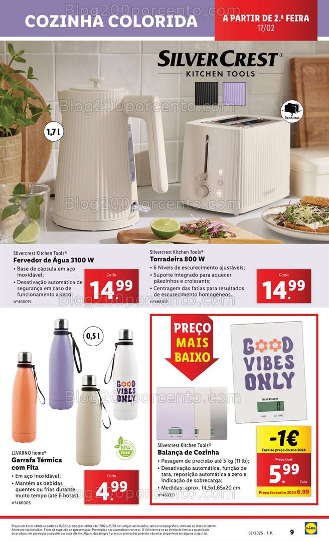Antevisão Folheto LIDL Cozinha Colorida Promoções a partir de 17 fevereiro