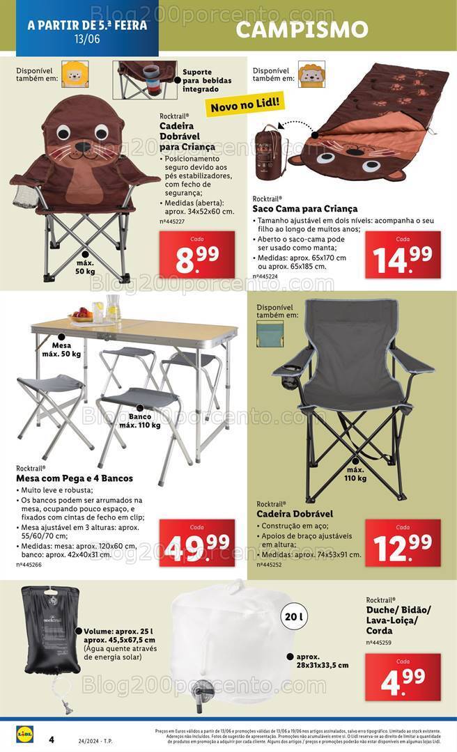 Antevisão Folheto LIDL Bazar Promoções de 13 a 19 junho