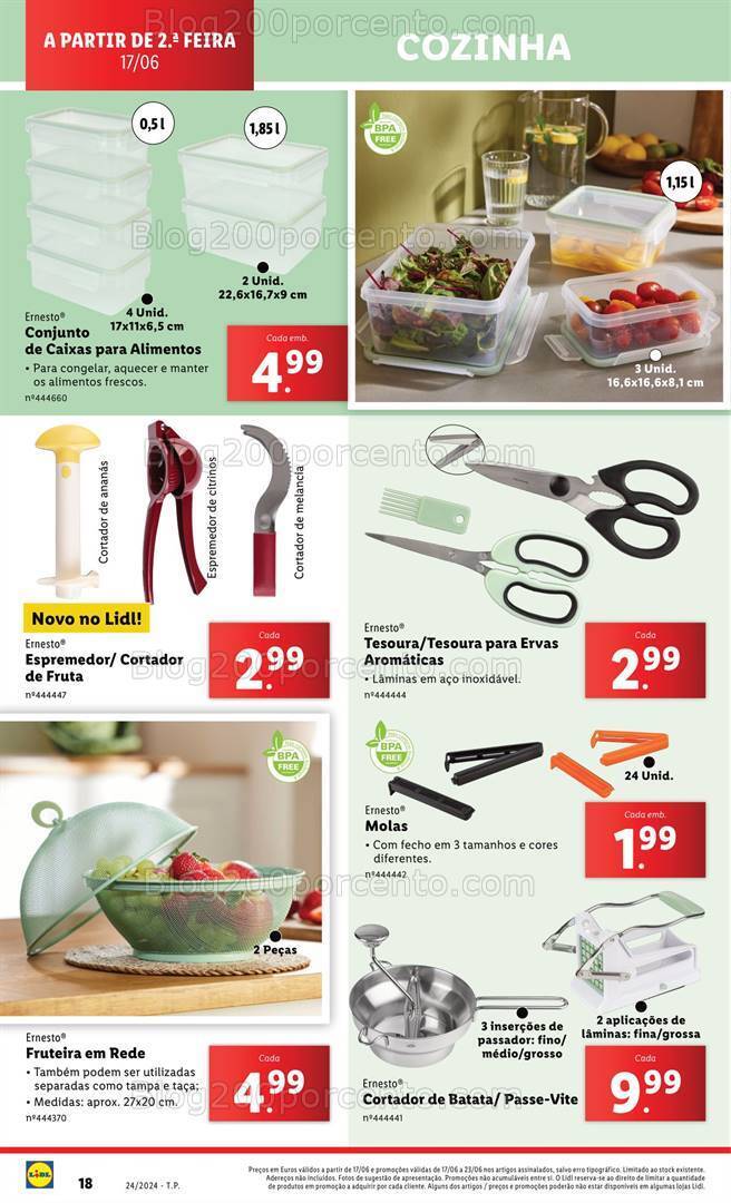 Antevisão Folheto LIDL Bazar Promoções a partir de 16 junho