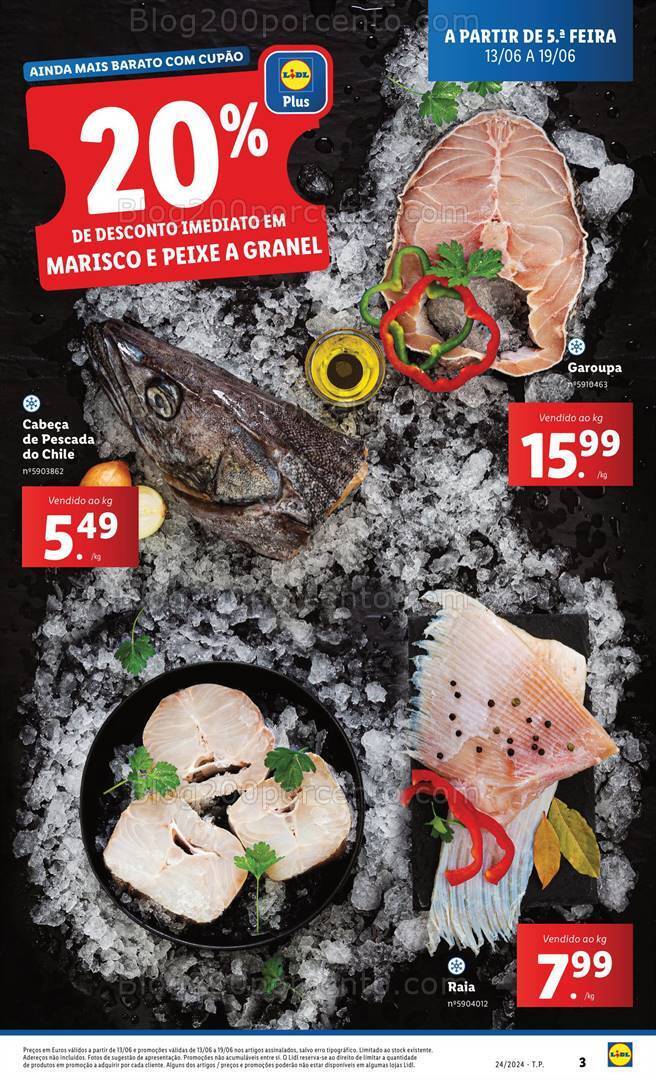 Antevisão Folheto LIDL Especial Peixe Fresco Promoções de 13 a 19 junho