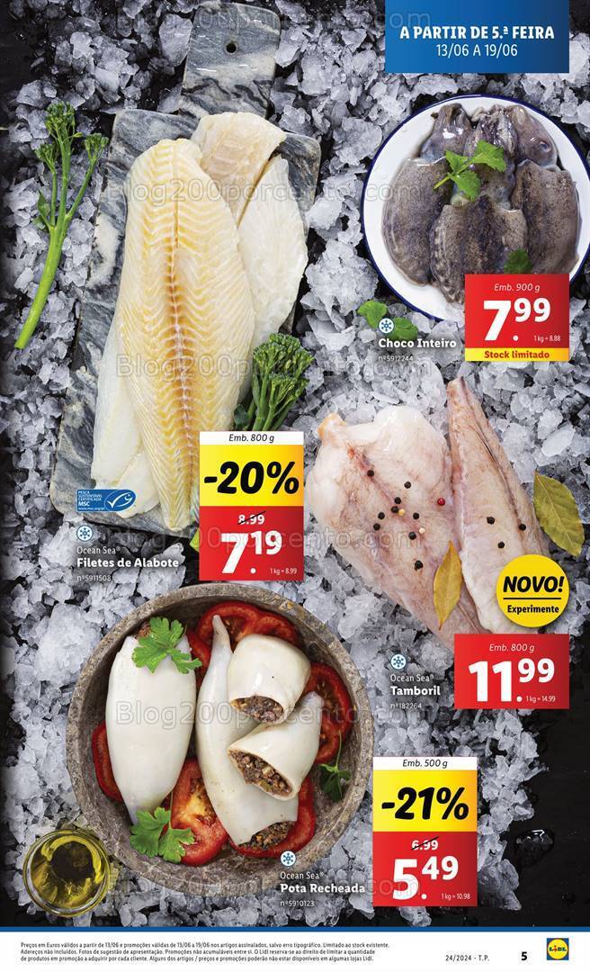 Antevisão Folheto LIDL Especial Peixe Fresco Promoções de 13 a 19 junho