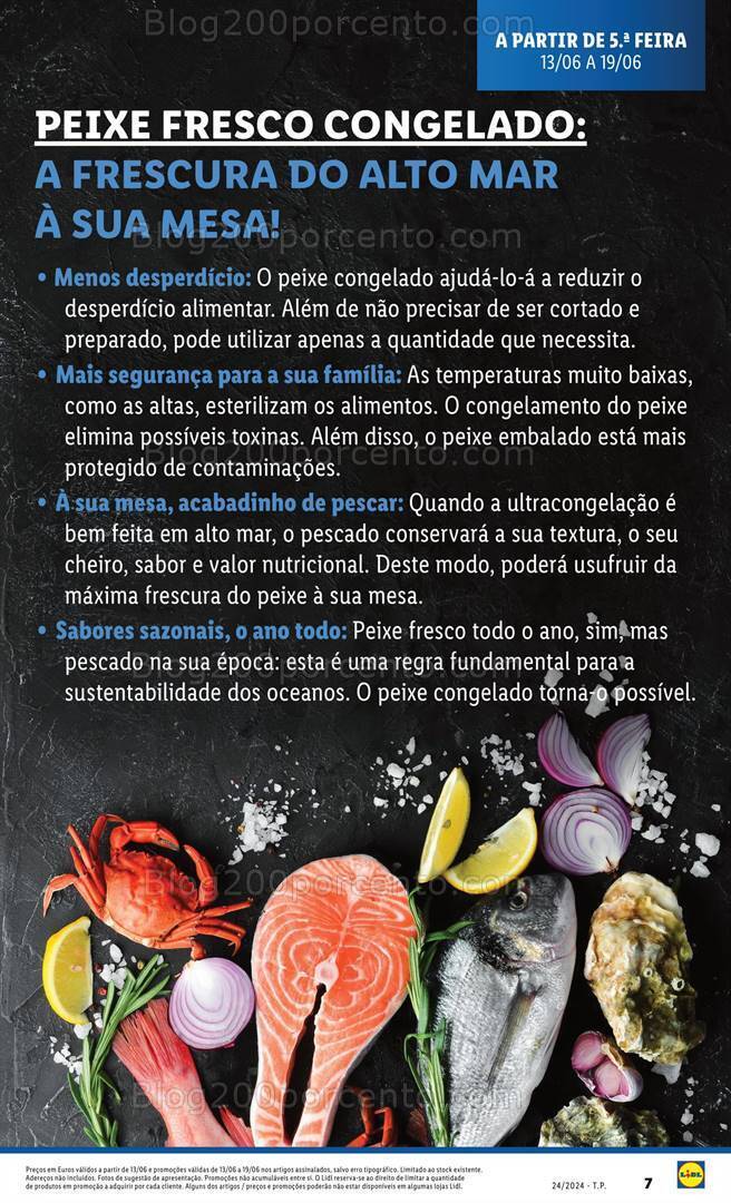 Antevisão Folheto LIDL Especial Peixe Fresco Promoções de 13 a 19 junho
